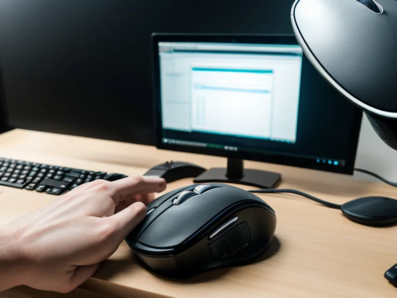 Detailansicht einer Hand am PC beim Erstellen einer komplexen E-Mail-Automatisierung.