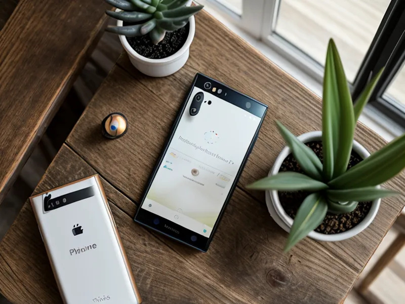 Vergleich von mobilen Landingpages auf zwei Smartphones