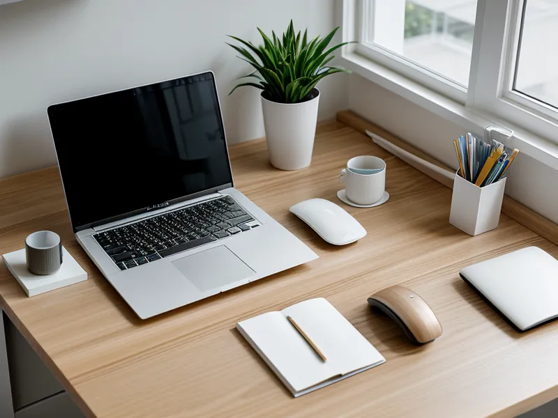 Solopreneur plant Marketing-Funnel am Laptop im Homeoffice