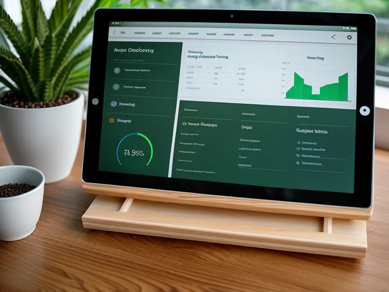 Einfaches und übersichtliches Dashboard eines Marketing-Tools auf einem Tablet