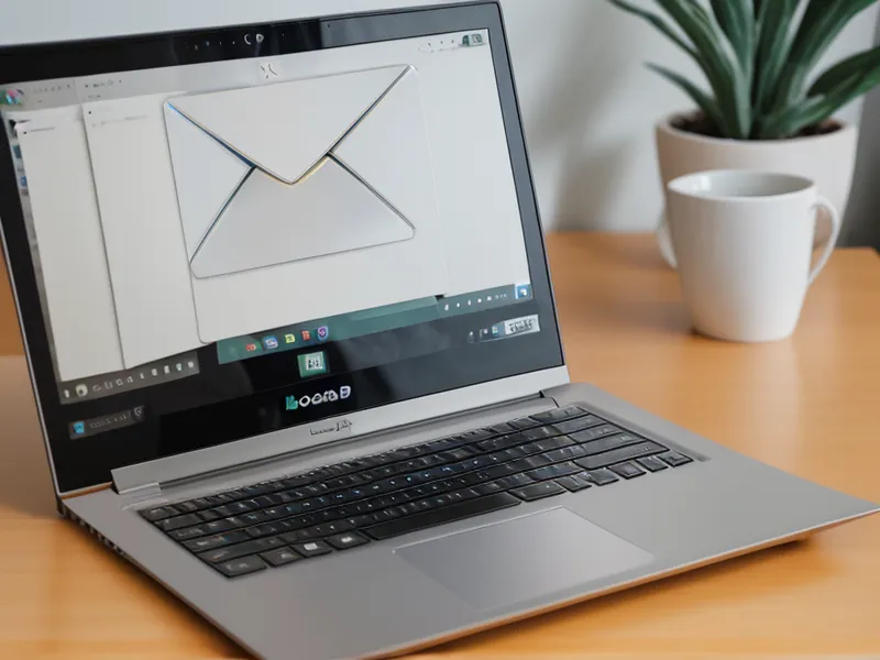 Laptop-Bildschirm mit E-Mail-Automations-Logik und Smartphone mit Buchungsbestätigung.