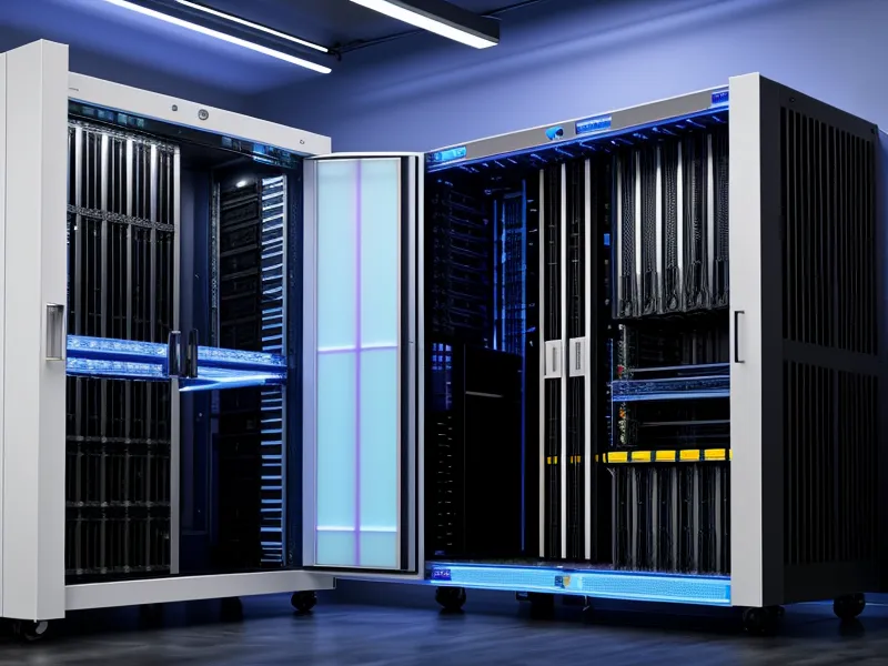 Moderne Serverarchitektur in einem deutschen Rechenzentrum für Datenschutz